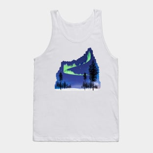 Most beautiful Northern lights in Scandinavia Tank Top